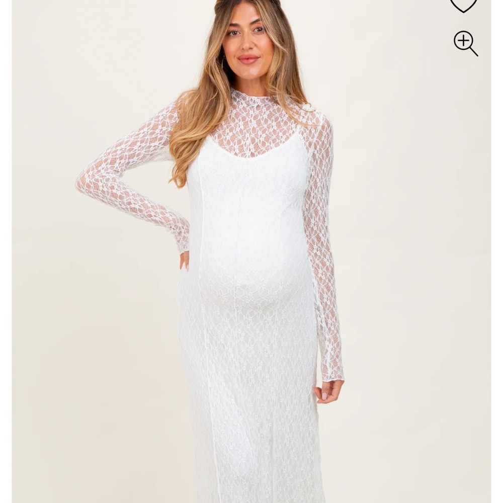 Chic White Lace Long Sleeve Dress